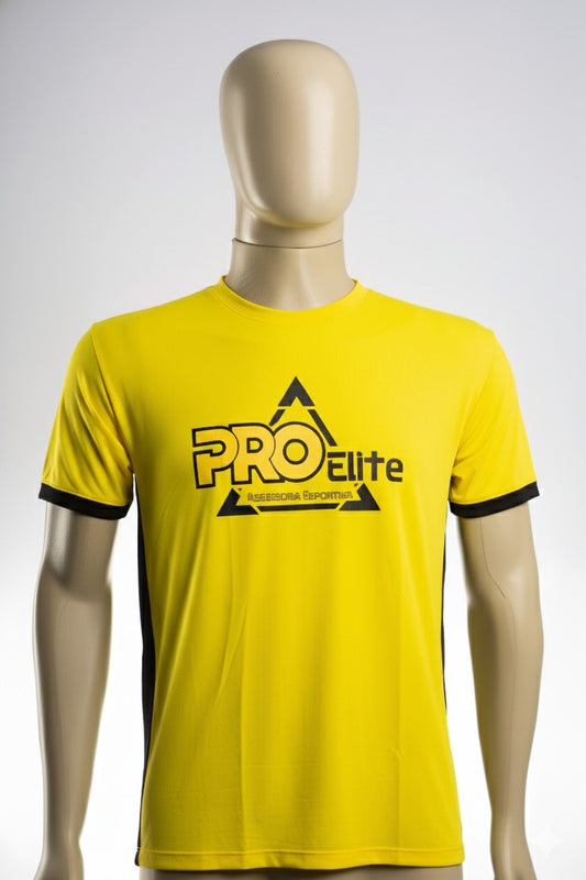 Camiseta masculina manga curta amarela