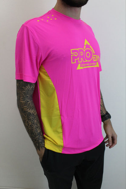 Camiseta masculina manga curta rosa